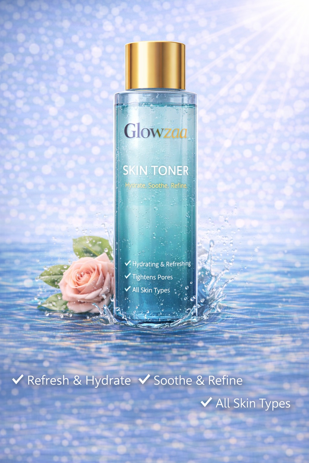 Glowzaa Hydrating Skin Toner β Refresh, Soothe & Tighten Pores (All Skin Types)