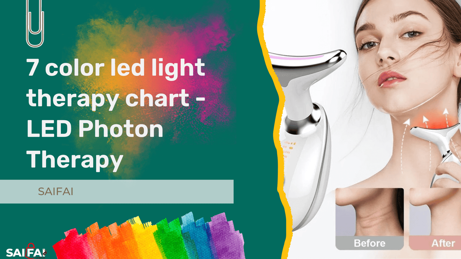 7 color led light therapy chart - LED Photon Therapy