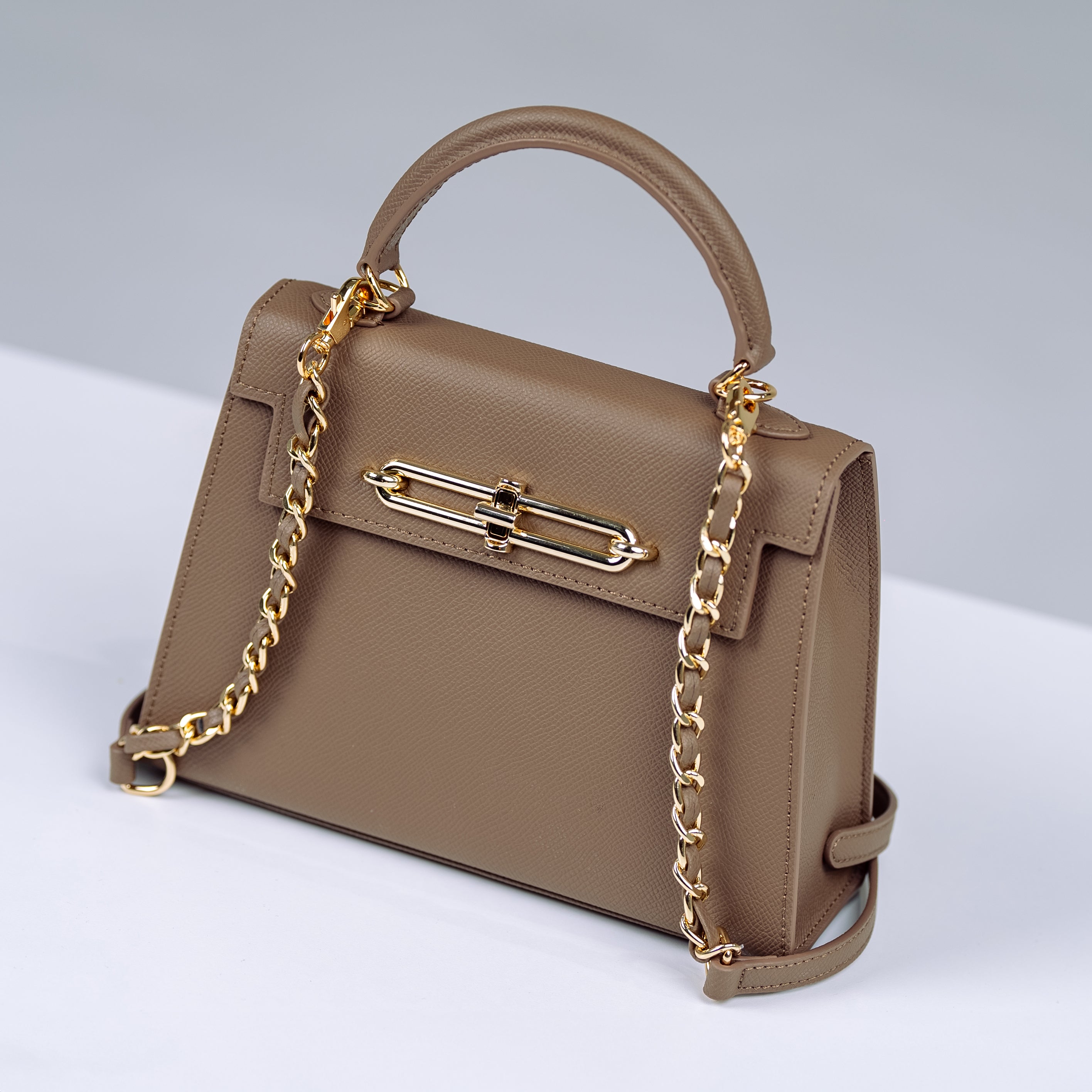GLOWZAA™ Women Leather Hand Bag ( Brown )