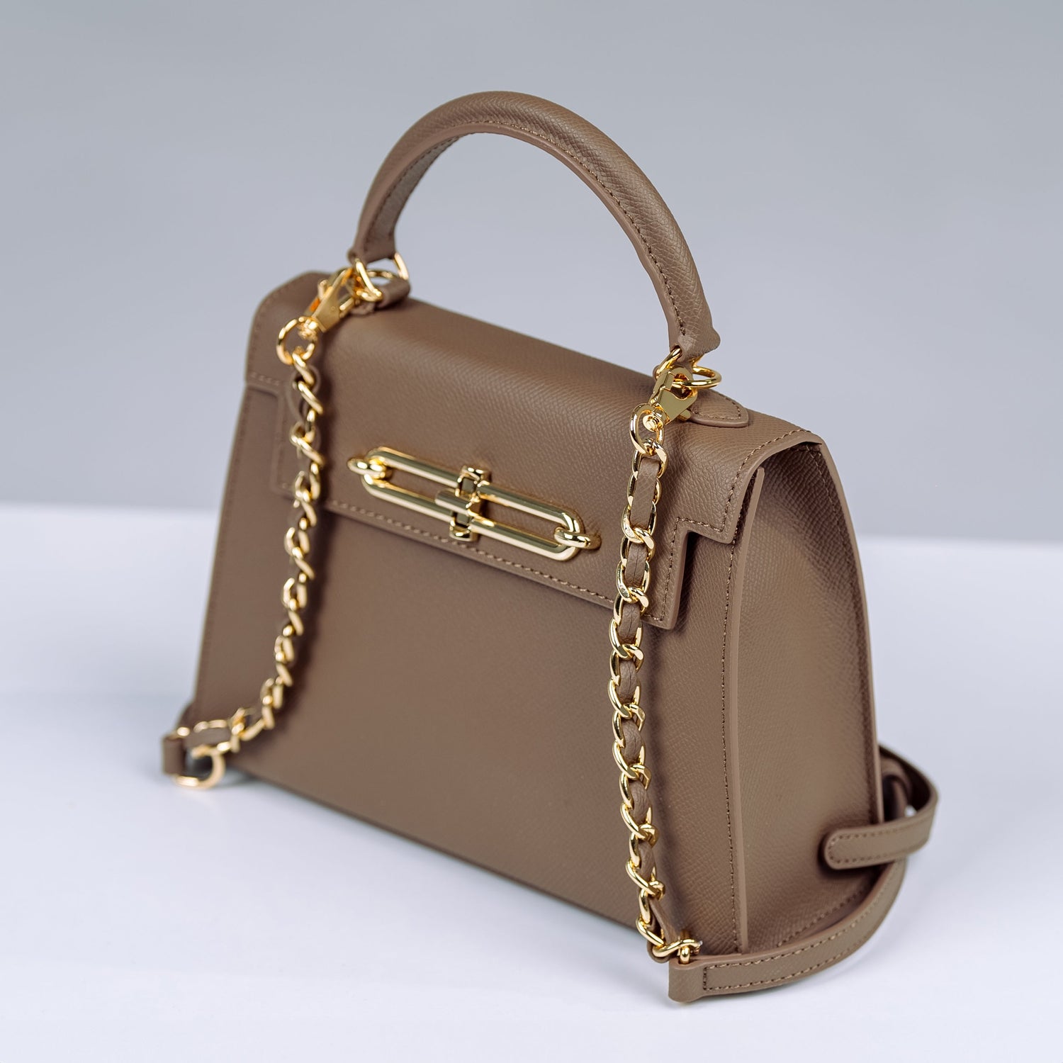 GLOWZAA™ Women Leather Hand Bag ( Brown )