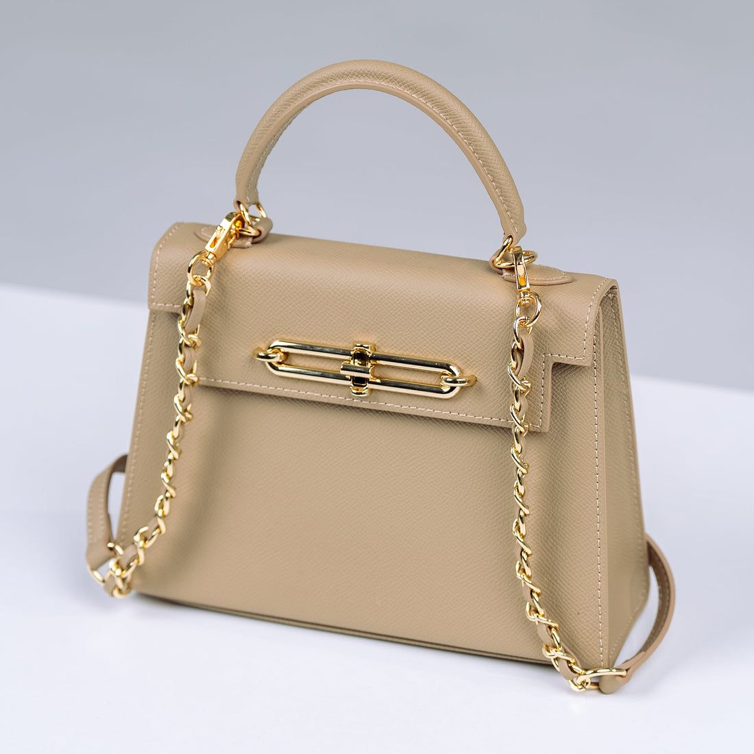 GLOWZAA™ Women Leather Hand Bag ( Beige ) (limited)