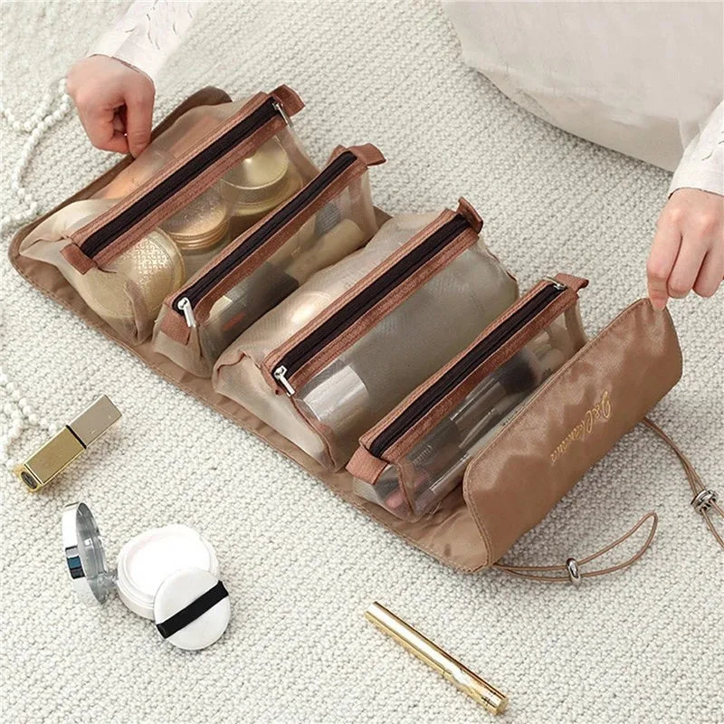 The 4pcs In 1 Portable Cosmetic Travel Bag